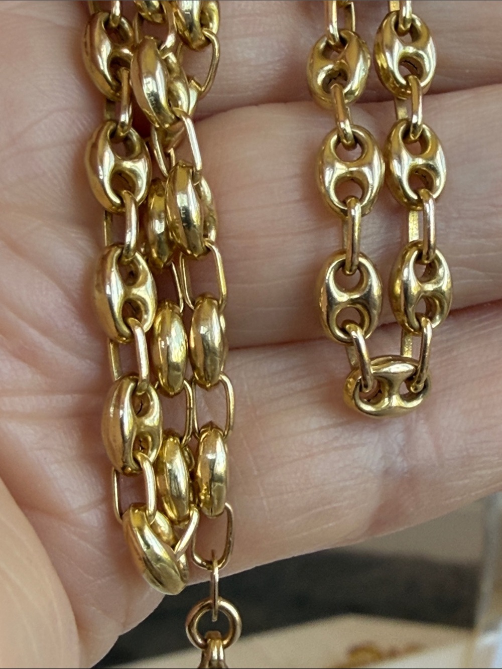 14 karat gold, mariner chain - Picture 8 of 8